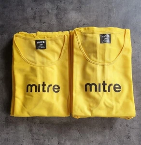 SPORTS Allenamento Calcio Pettorina Gilet Mitre Core Giallo Taglia XS-S da Uomo - Foto 1 di 1