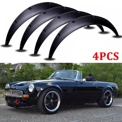 4x Kit de carrocería de arcos de rueda extra anchos duraderos de 3,5" para MG MGB MGC Foto 1 de 4