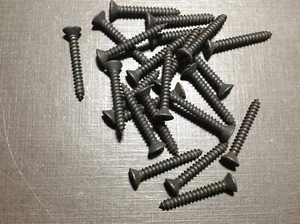 25pcs #6 x 1" interior exterior trim black oxide phillips oval screws Fits Dodge - Picture 1 of 6