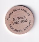 UNITED STATES OF AMERICA: WOODEN NICKEL - COUNTRY STORE ANTIQUES COIN / TOKEN