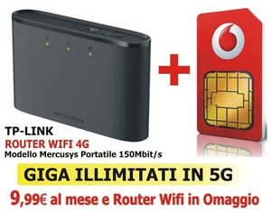 MODEM Router Wifi 4G + SIM DATI GIGA ILLIMITATI in 5G a 9,99€ al mese - Foto 1 di 6