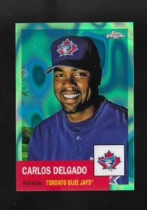 CARLOS DELGADO 2022 Topps Chrome Platinum #483 AQUA LAVA REFRACTOR /299 CENTERED - Picture 1 of 2