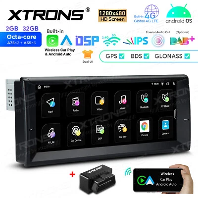 For BMW E39 M5 E38 Android 14 Radio Car GPS Stereo Navi 32G Wireless CarPlay+OBD - Image 1 of 4