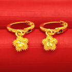 1Pair Fashion Vintage Heart Star Hoops Earring Light Luxury Flower Stud Earrings