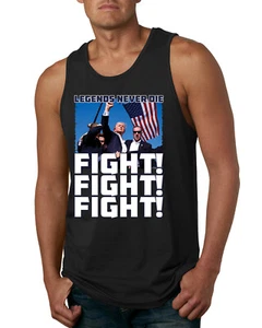 Camiseta sin mangas Legends Never Die Trump Fight Fight Fight para hombre - Imagen 1 de 7