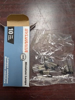 🤪 10) SYLVANIA MINIATURE LAMP 60 VAC 33945 - 60PSB BOX OF 10 - Image 1 of 4