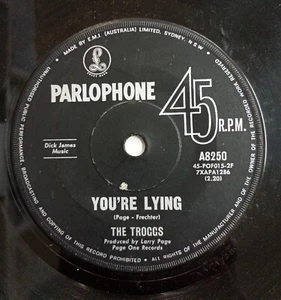 You're Lying - The Troggs (1967 Australia) - Picture 1 of 2