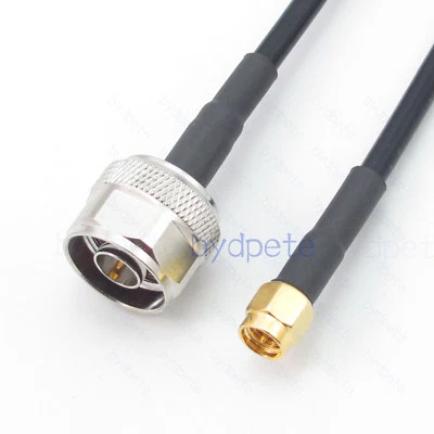 N to SMA male plug RG402 Semi Rigid Flexible Coaxial Cable Koaxial Kable RF Lot - Image 1 of 4
