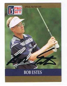 Bob Estes In-Person signed Autogramm 1990 Pro Set Golf Trading Card #68 COA - Bild 1 von 2