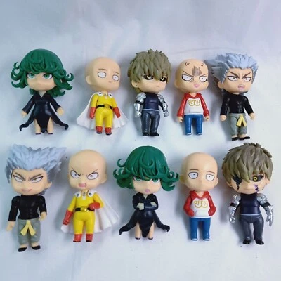 5PC One Punch Man Anime Figure Toys Saitama Cartoons Tatsumaki BANGU PVC Model - Image 1 of 4