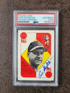 1997 Topps Enos Slaughter - PSA/DNA Autographed - St. Louis Cardinals - Picture 1 of 2