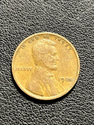 1925 P Lincoln Wheat Penny Cent No Mint Mark - Circulated Philadelphia Mint - Image 1 of 2