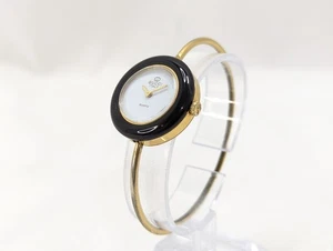 Reloj JUNK GUCCI Change Bisel Cuarzo Dorado Blanco Para Mujer Auténtico - Imagen 1 de 8