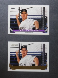 1993 Topps Gold Card + Base - Curtis Leskanic- #774 - Picture 1 of 2
