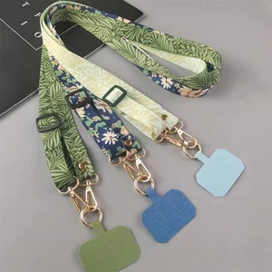 Green Leaves Neck Cord Phone Strap Adjustable Hanging Rope - Photo 1 sur 12