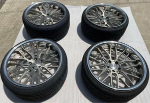 JDM WORK Gnosis GR204 4Wheels 20x10+18 10.5+19 5x114.3 No Tires - Picture 1 of 14