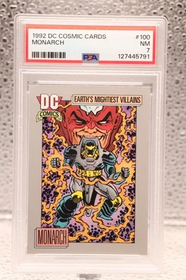 1992 DC Cosmic Cards MONARCH #100 PSA 7 - Image 1 of 2