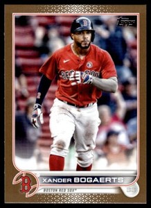 XANDER BOGAERTS 551/2022 2022 TOPPS GOLD #8 PARALLEL BOSTON RED SOX