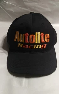 Vintage Autolite Racing OG American Needle schwarz Twill verstellbar Druckknopflasche Mütze - Bild 1 von 4