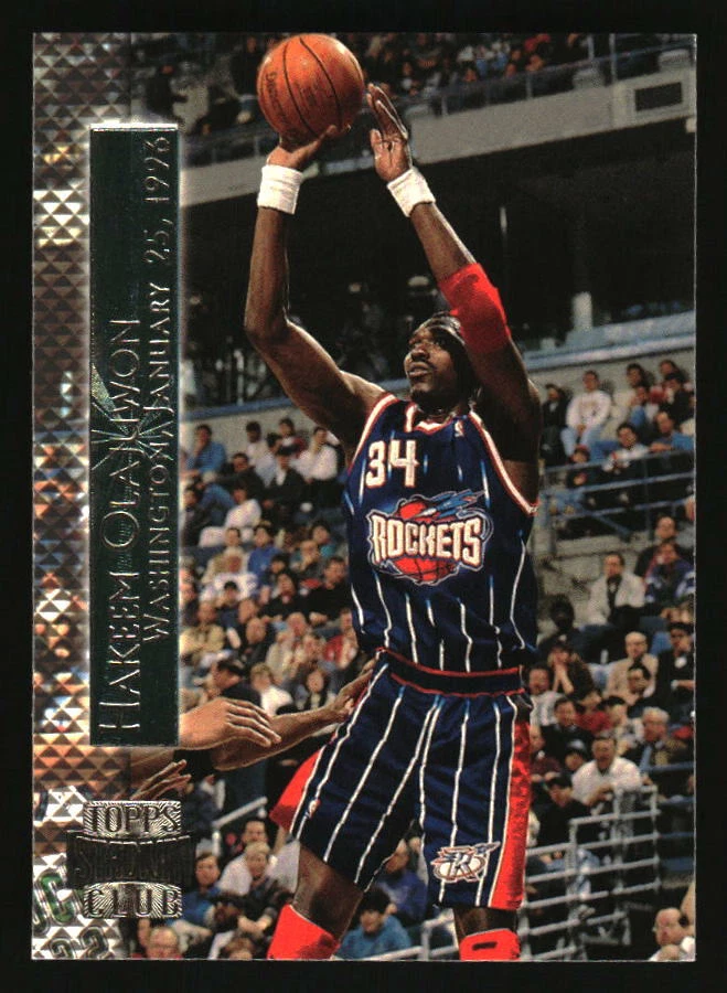 1996 Stadium Club Shining Moments #SM4 Hakeem Olajuwon