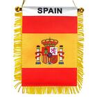 Anley 4 x 6 pouces Espagne fenêtre frangée drapeau suspendu - drapeau espagnol suspendu frangé