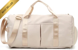 Small Gym Bag for Women and Men, Workout Bag for Sports and Weekend Getaway, Wat - Picture 1 of 12