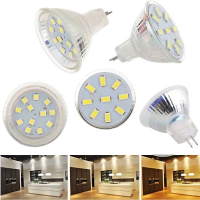 MR11 LED Spotlight 2W 3W 4W 12-24V 5733 2835 Bulb 10W 20W Equivalent Lamp GL247 - Image 1 of 4