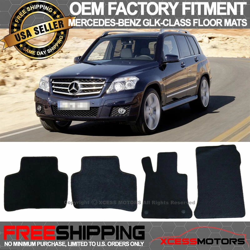 Fits 10-15 Mercedes-Benz GLK Class 4-Door OE Factory Floor Mats Carpet - 4PCS Foto 1 de 3