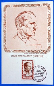 WW2 Louis Martin Bret 1959 yt 1201 Card Postal Maximum