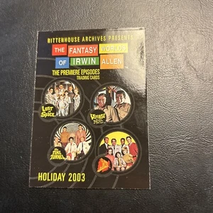 Jb6b The Fantasy Worlds Of Irwin Allen Promo 2003 P1 Lost In Space Time Tunnel - Picture 1 of 2
