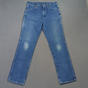 Wrangler Jeans Men's 33x34 Fits 31x32 Blue 936DEN Cowboy Cut Slim Fit Western - Picture 1 of 11