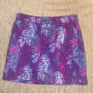 Sonoma Everyday Skort Skirt Original Fit Tropical Pattern Size 8 - Picture 1 of 12