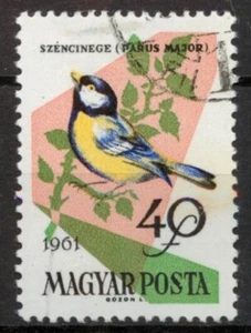 Great Tit Parus major bird Hungary 1961 stamp A376 *COMBINED POSTAGE* - Picture 1 of 1