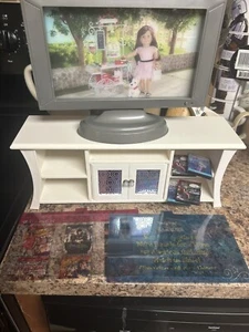 American Girl Entertainment Set Partial Stand TV Inserts EUC RETIRED - Picture 1 of 6