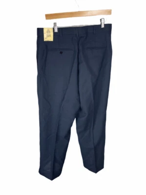 Nuevos pantalones de trabajo para mujer vintage azul marino sin marca talla 18 34 x 26 envío gratuito a EE. UU. Foto 1 de 4