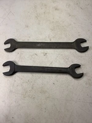 BONNEY 424B (9/16” x 5/8”) & BILLINGS 1027B (5/8" x 11/16”)Double Open Wrenches - Image 1 of 4