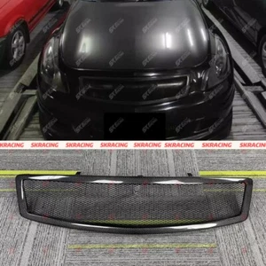 Parrilla delantera de malla de fibra de carbono/negro brillante para Infiniti 07-08 G35/09 G37 sedán - Imagen 1 de 34