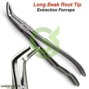 Universal Dental Root Extracting Forceps Long Beak Upper Lower Molar Extraction - Picture 1 of 4