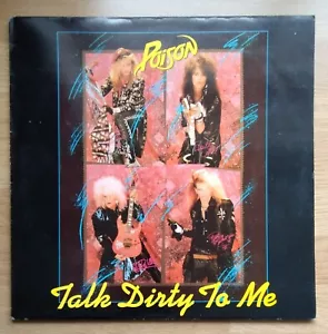 Poison - Talk Dirty To Me, 1986 (Vinyl, 45RPM, 12") VG+ A Very Nice Copy - Picture 1 of 5