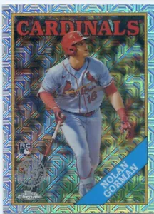 2023 Topps Chrome Silver Pack NOLAN GORMAN RC #T88C-90 1988 MOJO REFRACTOR - Picture 1 of 2