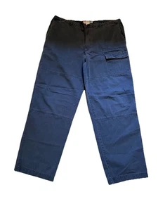 Pantalones grandes de sarga cargo holgados estructura Y2K vintage - Imagen 1 de 6