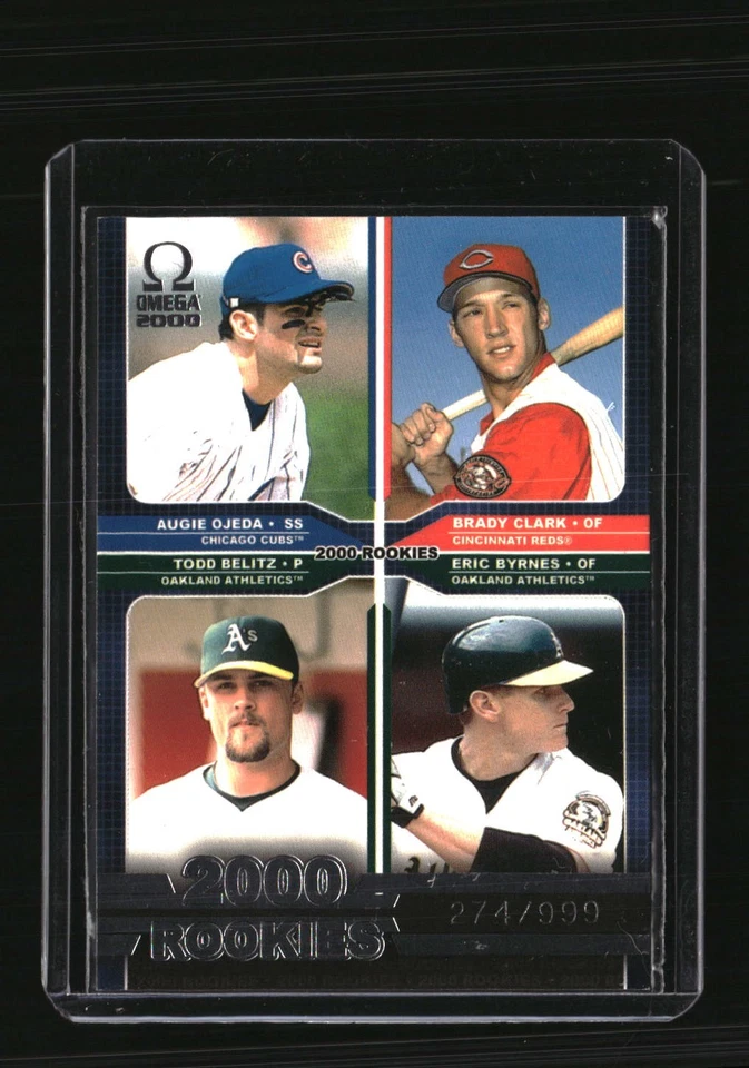 2000 Pacific Omega #245 Eric Byrnes/Brady Clark/Augie Ojeda / Todd Belitz #/999 - Image 1 of 2