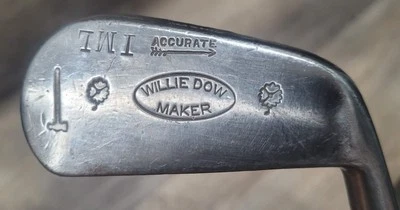 古董老式/复古威利·道山核桃木杆高尔夫俱乐部迈阿密法戈 — 第 1/4 张图片