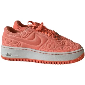  Nike Air Force 1 Upstep SE Atomic Pink Quilted Low Womens US 7.5 844877-600 - Picture 1 of 12
