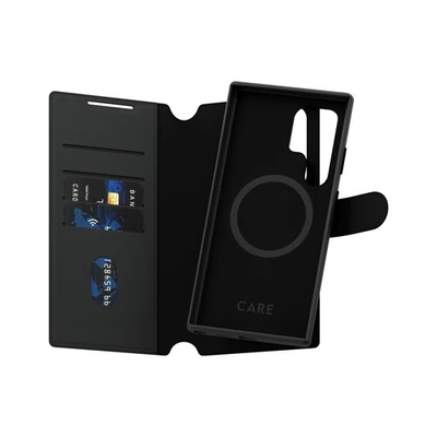 Care by PanzerGlass Tango Two-in-One Wallet Case Schwarz Galaxy S25 Ultra NEU