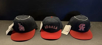 SET 3 CALIFORNIA ANGELS ROMAN COOPERSTOWN COLLECTION VNTG MLB BASEBALL CAP/HAT - Image 1 of 4