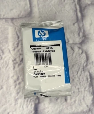 Genuine HP 75 Tri-Color Ink Cartridge - Image 1 of 4