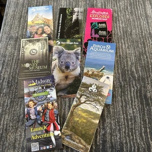 Besucherführer Informationsbroschüre Karte Flyer 8er Set Zoo Nationalparks - Bild 1 von 10