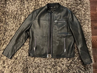 Chaqueta de cuero negra para hombre COACH talla: GRANDE **Excelente estado** Foto 1 de 3
