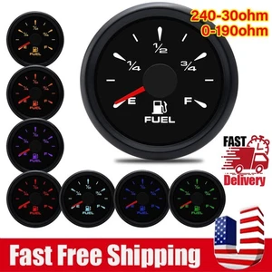 52mm Fuel Level Gauge 240-33ohm 0-190ohm Fuel Gauge Fuel Gas Tank For Car Boat - Bild 1 von 13